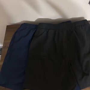 Fila Men's Athletic Shorts in Black and Blue